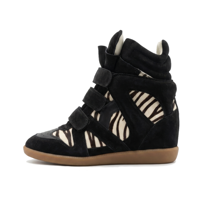 Wedge Sneaker Zebra