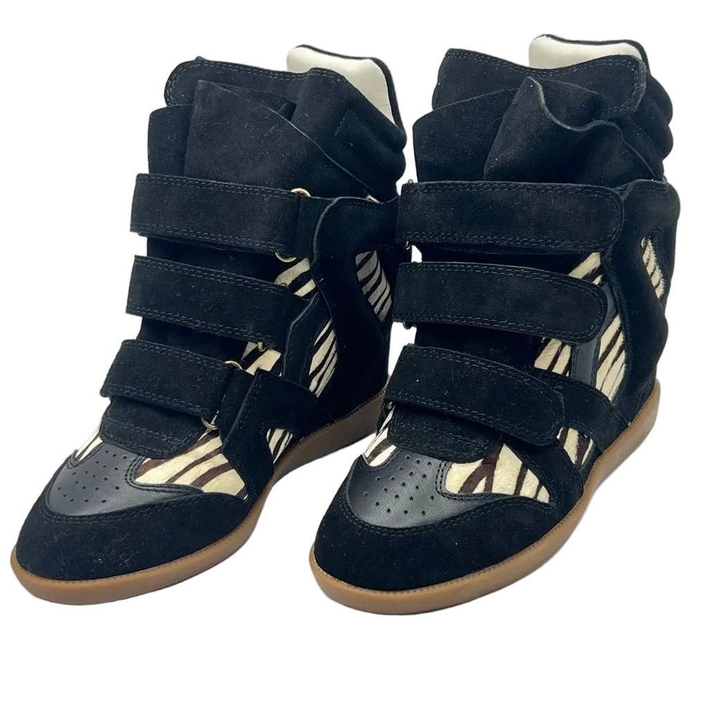 Wedge Sneaker in 'Zebra'