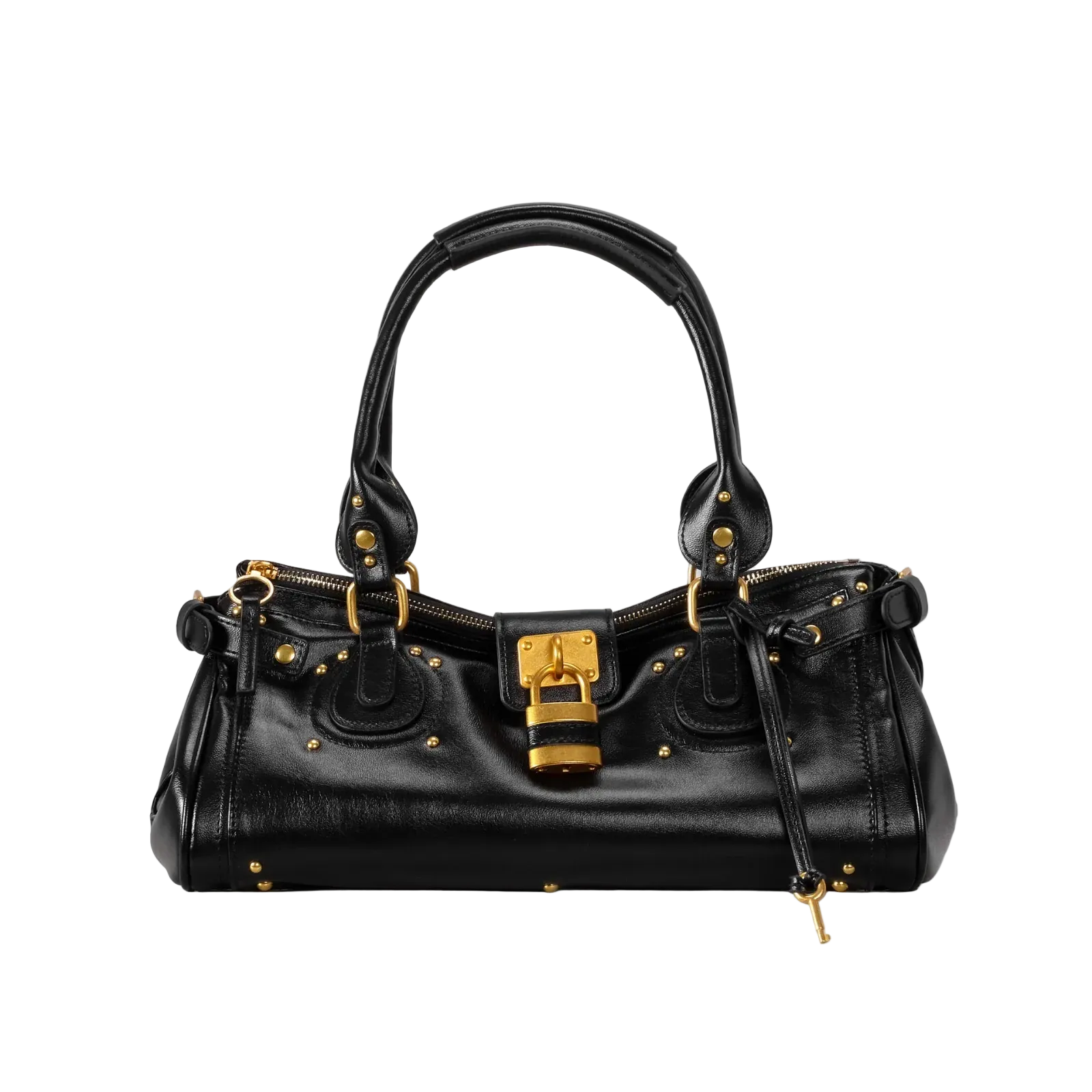 The Padlock Bag in 'Black'