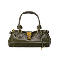 The Padlock Bag in 'Swamp Green'