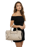 City bag in 'beije'