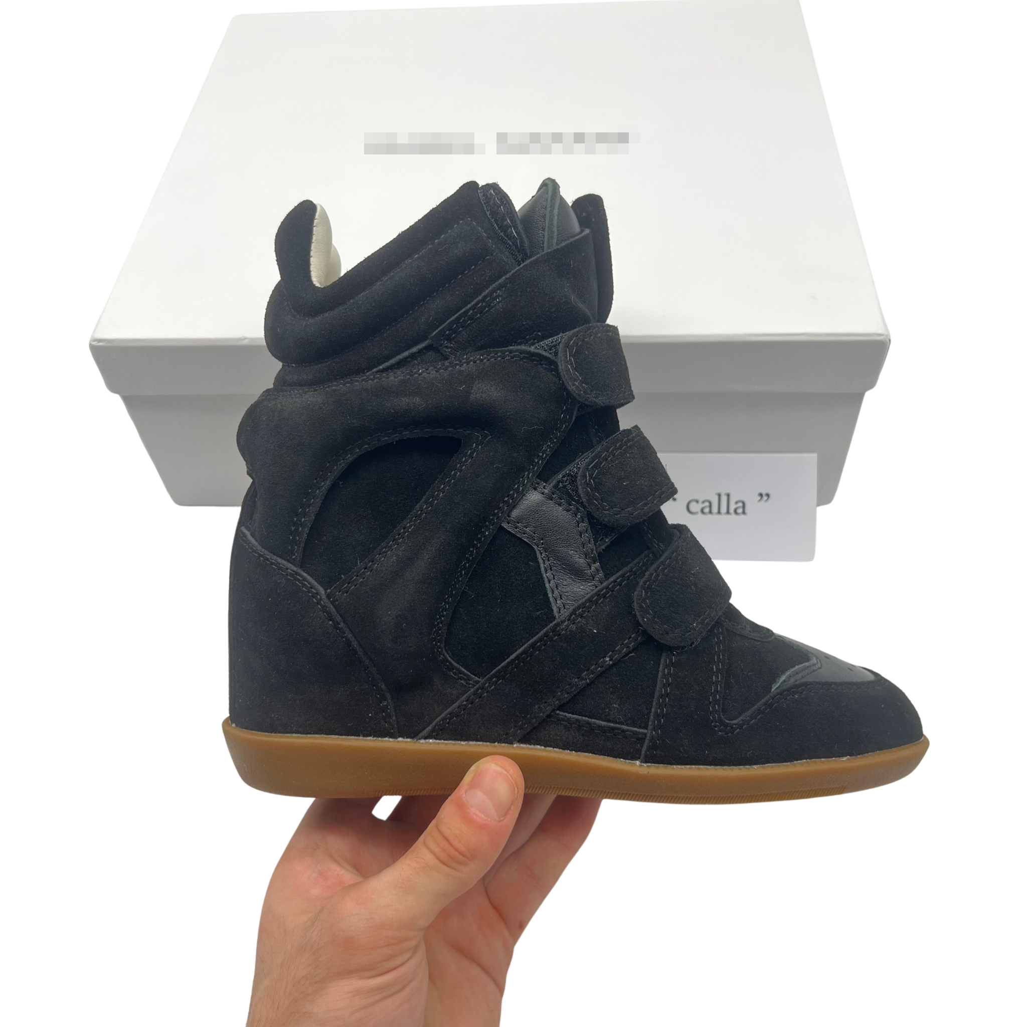 Wedge Sneaker in 'Black'