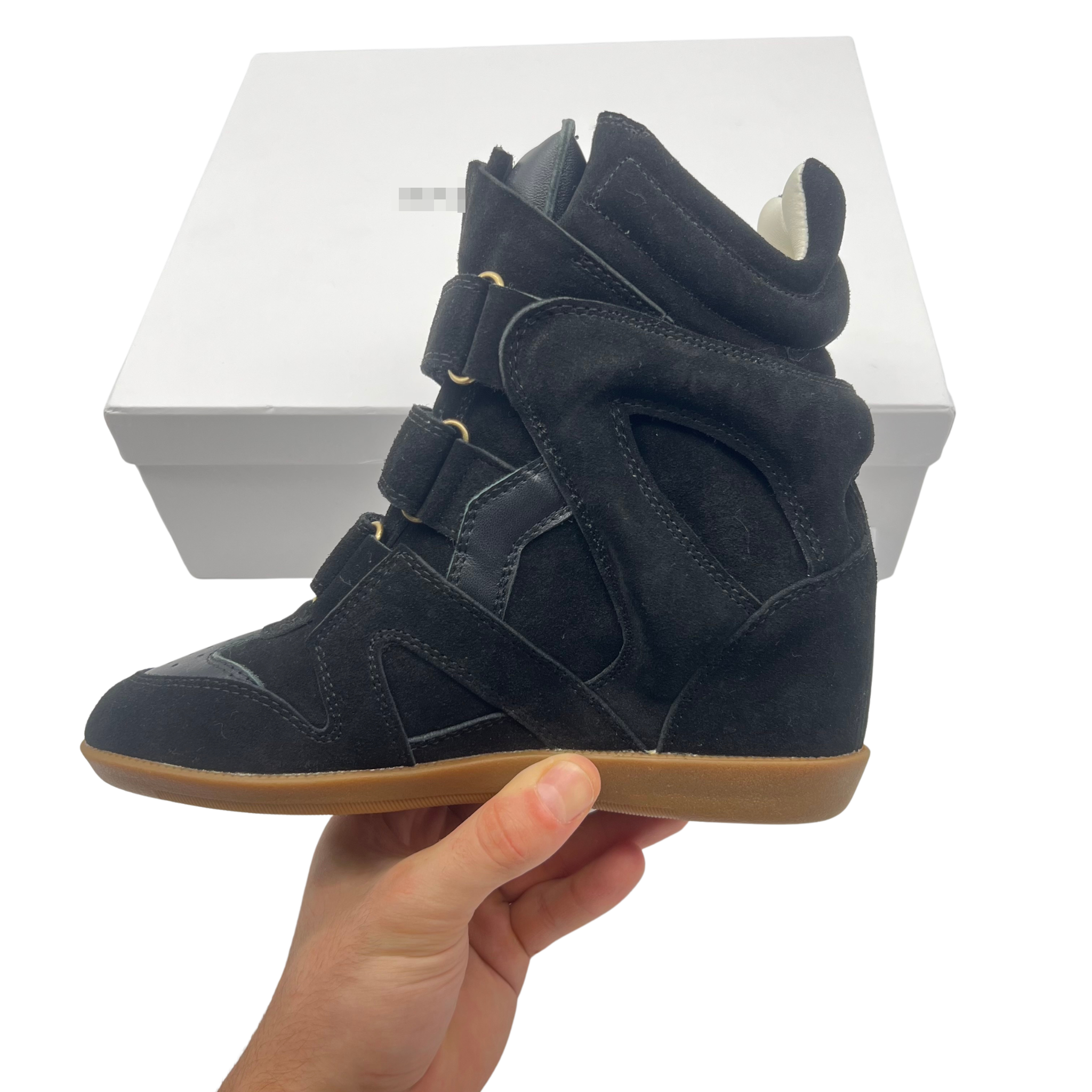 Wedge Sneaker in 'Black'