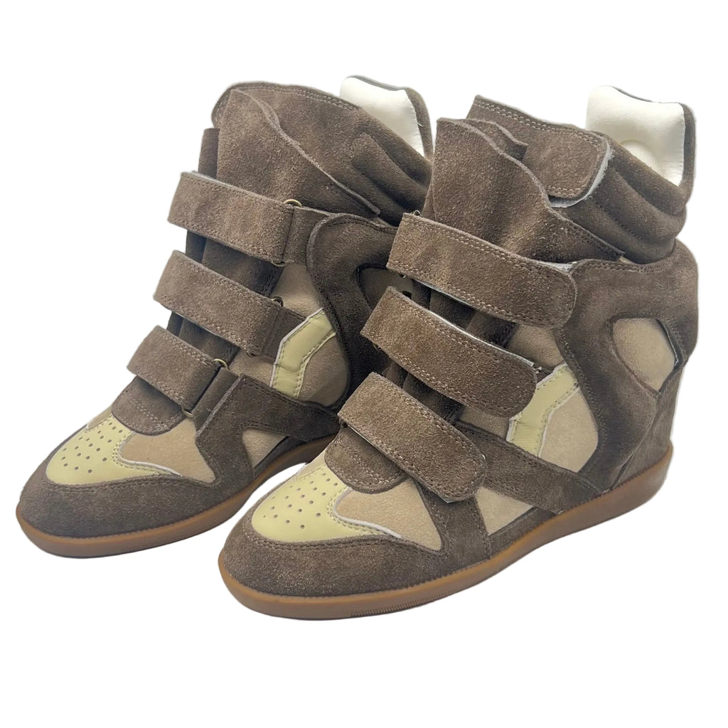 Wedge Sneaker in 'khaki'