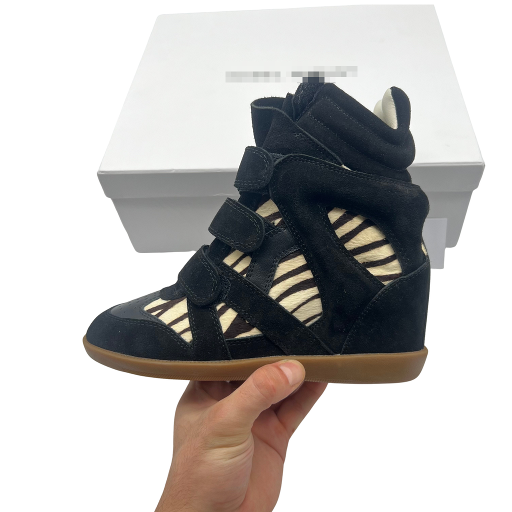 Wedge Sneaker in 'Zebra'