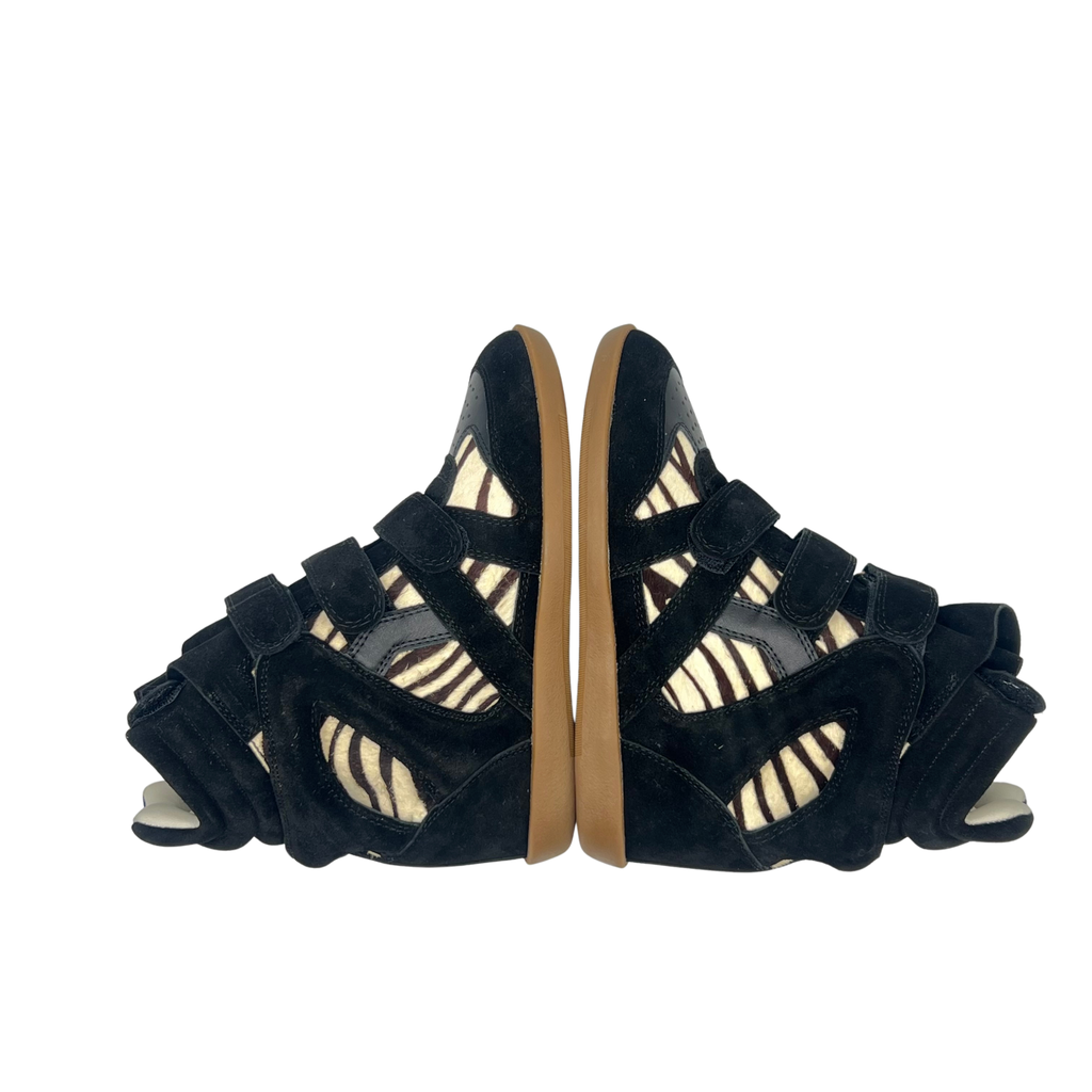 Wedge Sneaker in 'Zebra'