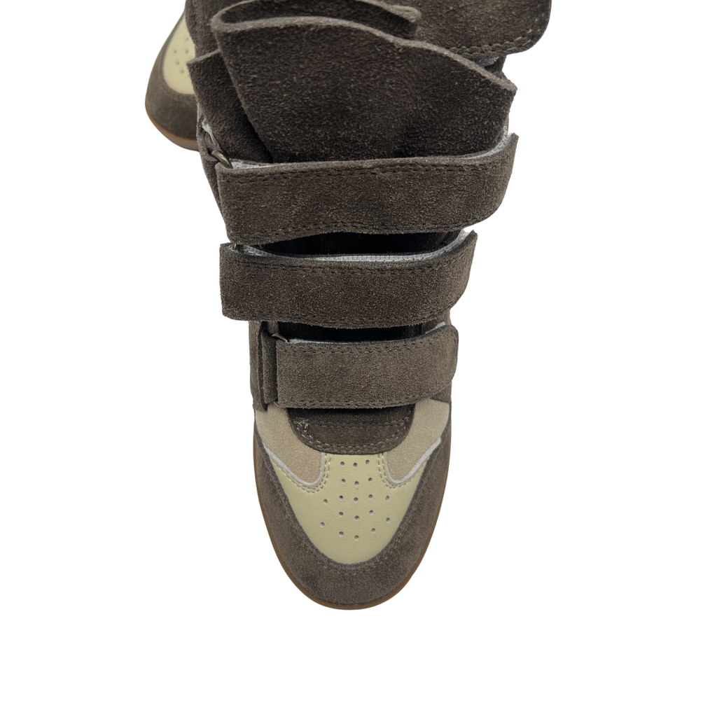 Wedge Sneaker in 'khaki'