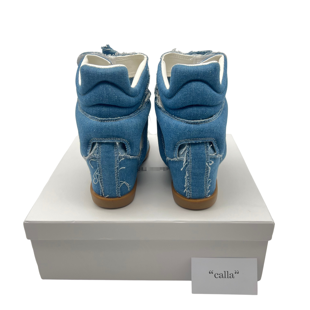 Wedge Sneaker in 'Denim'