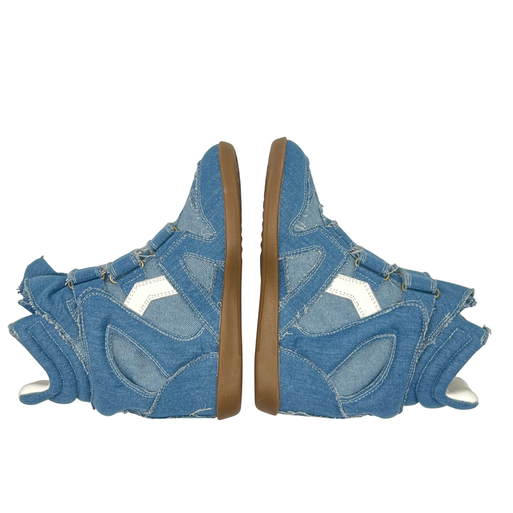 Wedge Sneaker in 'Denim'