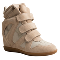 Wedge Sneaker in 'Crem'