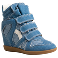 Wedge Sneaker in 'Denim'