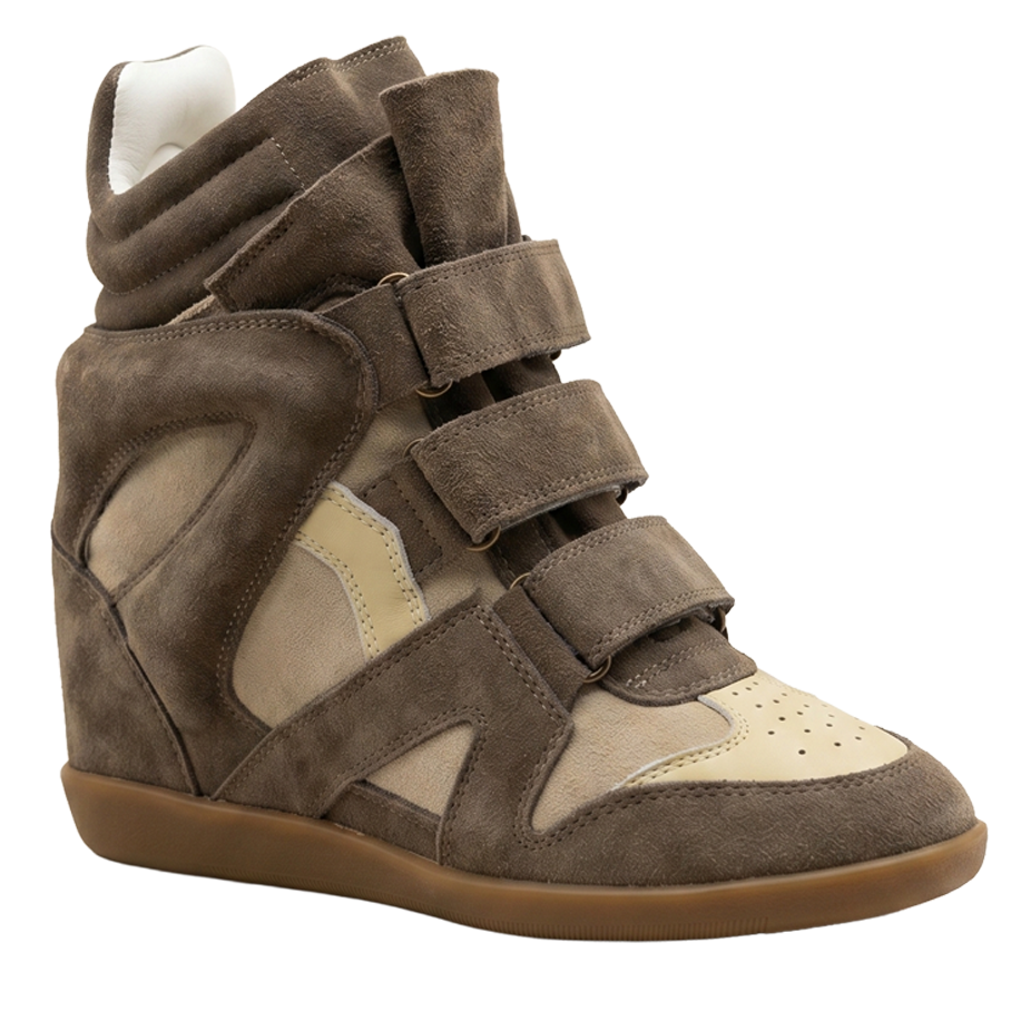 Wedge Sneaker in 'khaki'