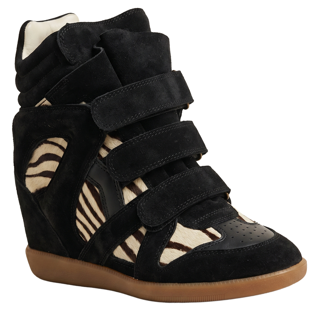 Wedge Sneaker in 'Zebra'